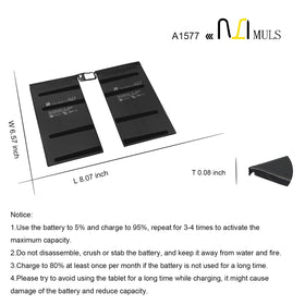 MULS battery in lifestyle setting powering iPad for longer productivity