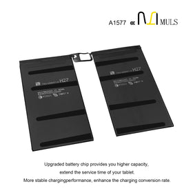 MULS battery next to ruler for scale, helping buyers confirm fit