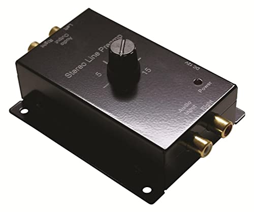 multicomp PRO front view showing RCA jacks and gain knob, restoring level cleanly
