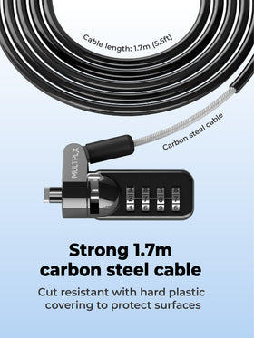 Multplx lock head with 4‑digit combination showing easy reprogrammable security