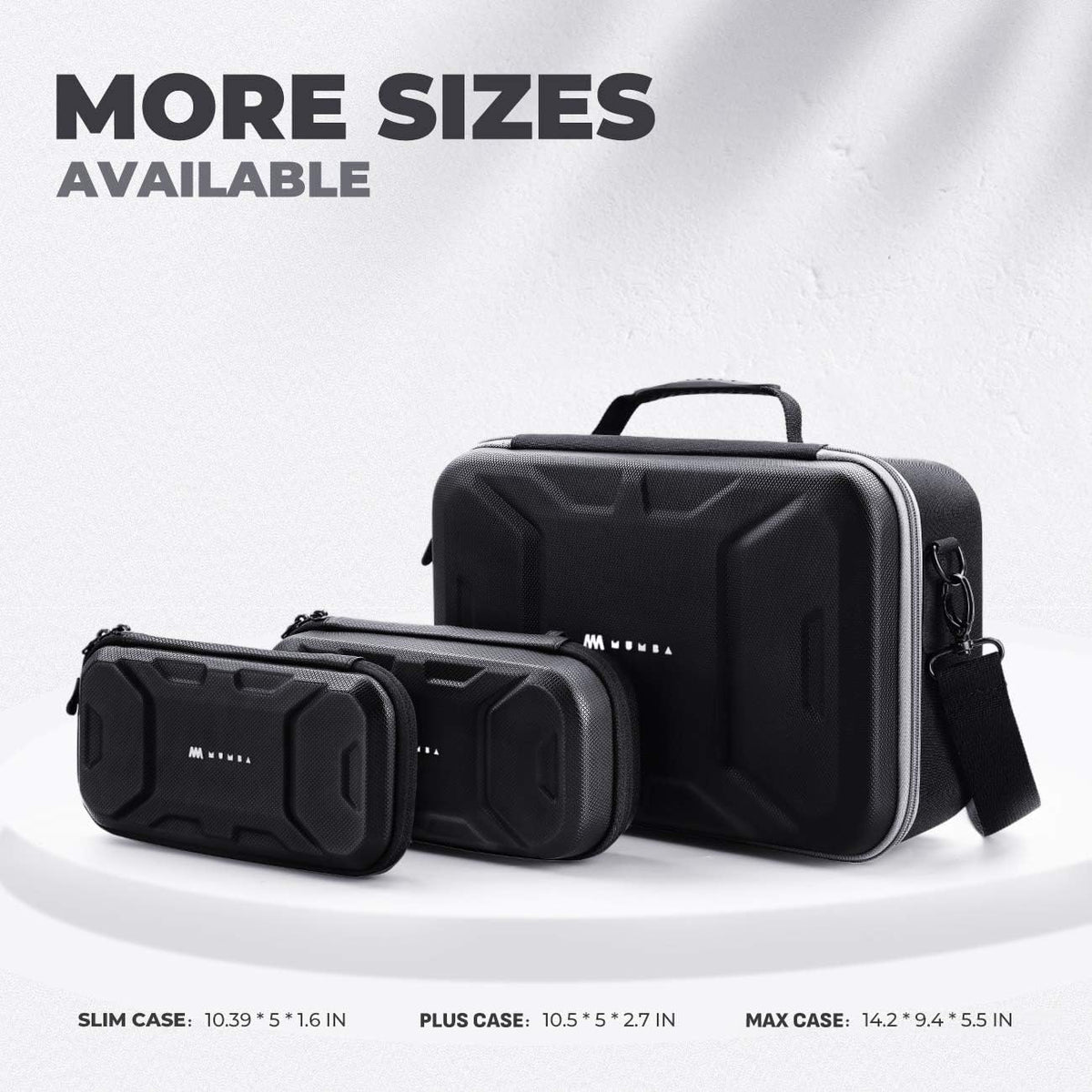 Mumba case in a travel scene with backpack showing ready-to-go portability