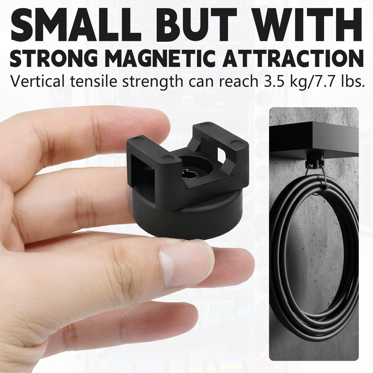 Mumbleplum magnetic base mount on desk for clutter-free workspace