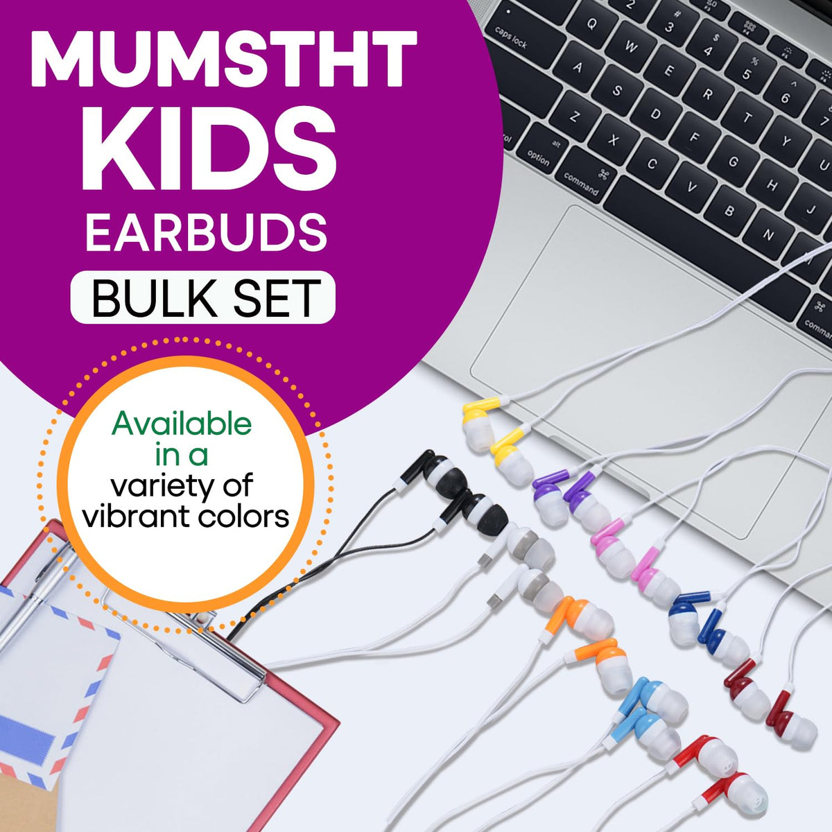 MUMSTHT earbuds in 10 colors for bright, engaging learning.