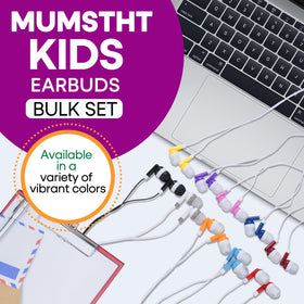 MUMSTHT earbuds in 10 colors for bright, engaging learning.