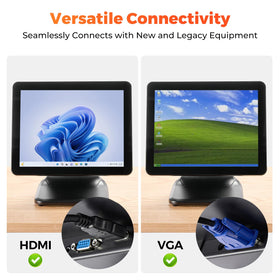 MUNBYN POS monitor compatibility with Windows operating systems.