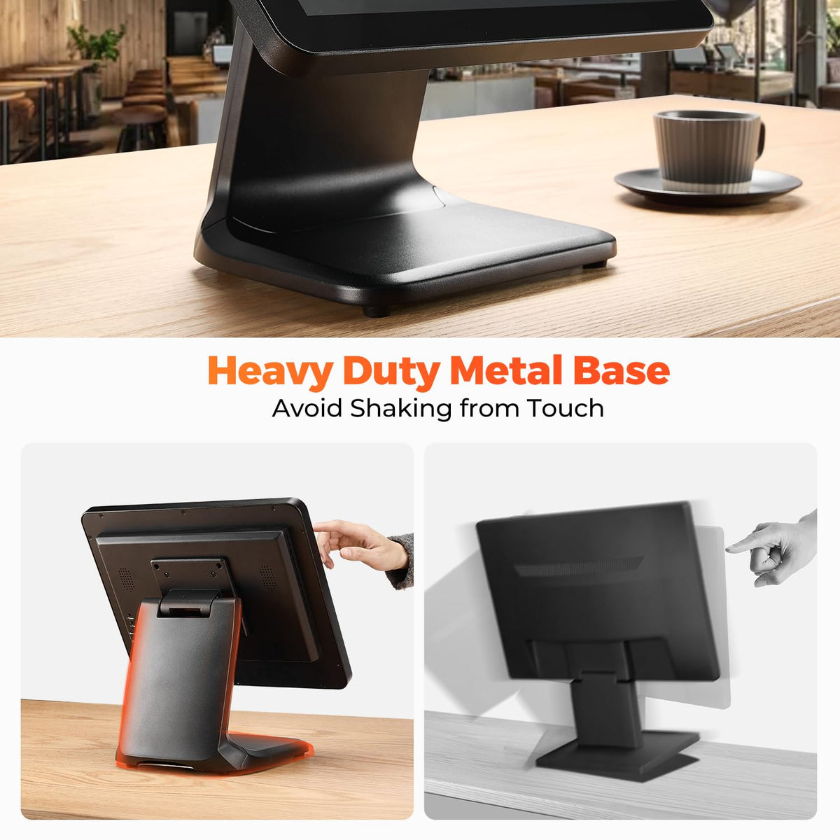 MUNBYN plug-and-play POS monitor setup without drivers.