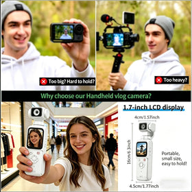 MUOXUEQN 3-axis stabilizer keeps footage smooth during active shoots.