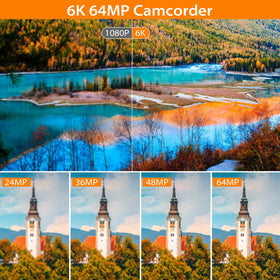 MURAUX 6K camcorder flip screen showing flexible shooting angles for creators