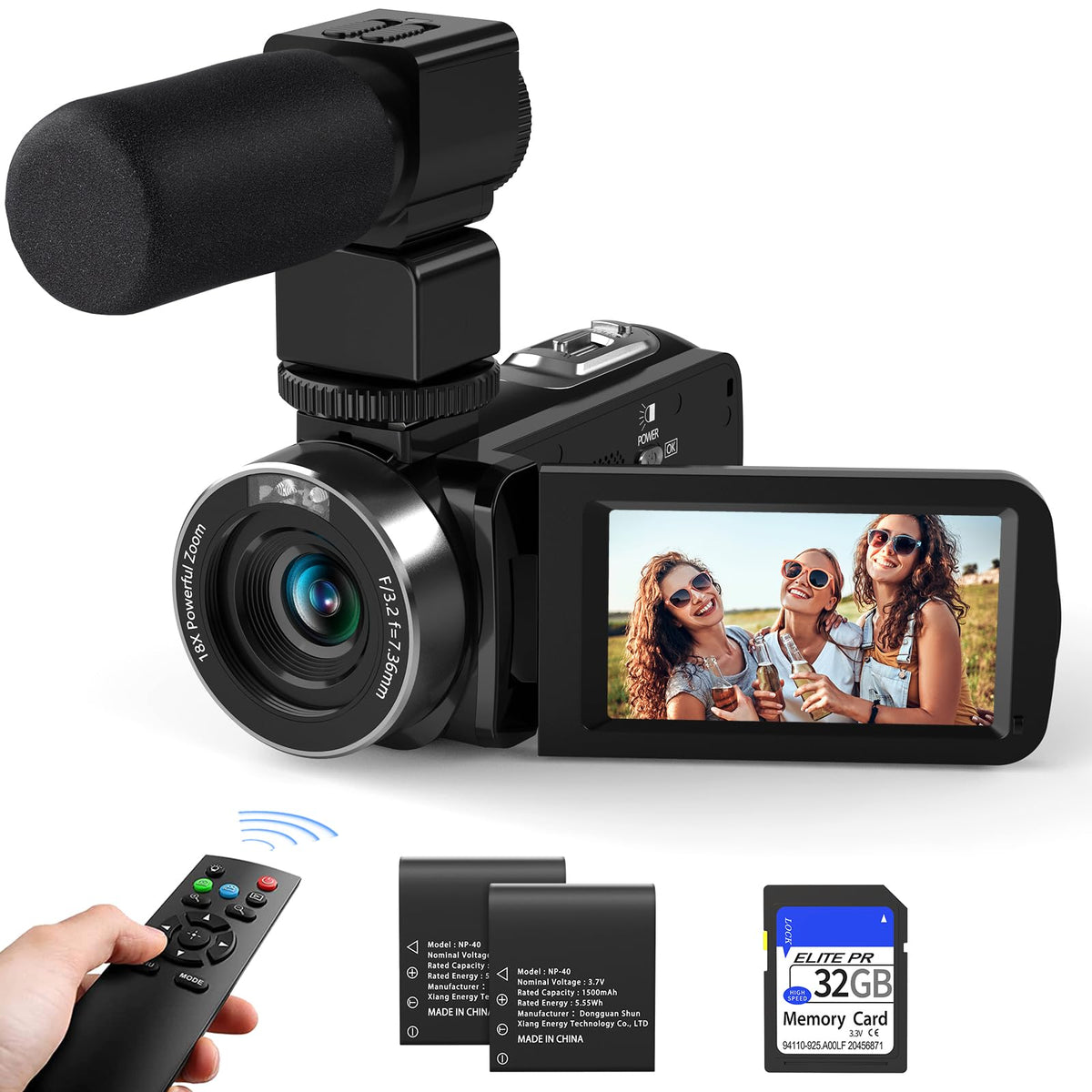MURAUX 6K camcorder front view for travel-ready video creation