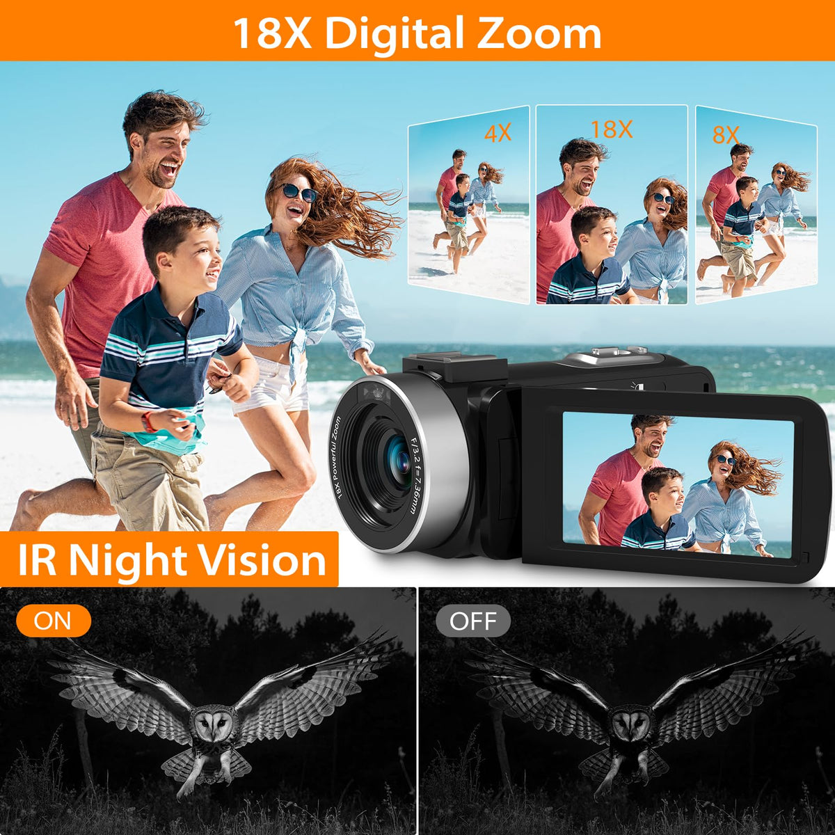 MURAUX night vision mode enables clear footage in low light environments