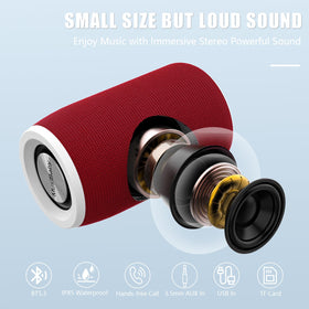 MusiBaby M68 IPX5 waterproof design for poolside and outdoors