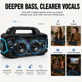 Musibaby 12000mAh battery provides 24H+ playtime outdoors