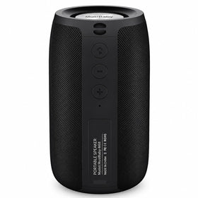 Musibaby M68 front view showing speaker grille and controls for clear sound