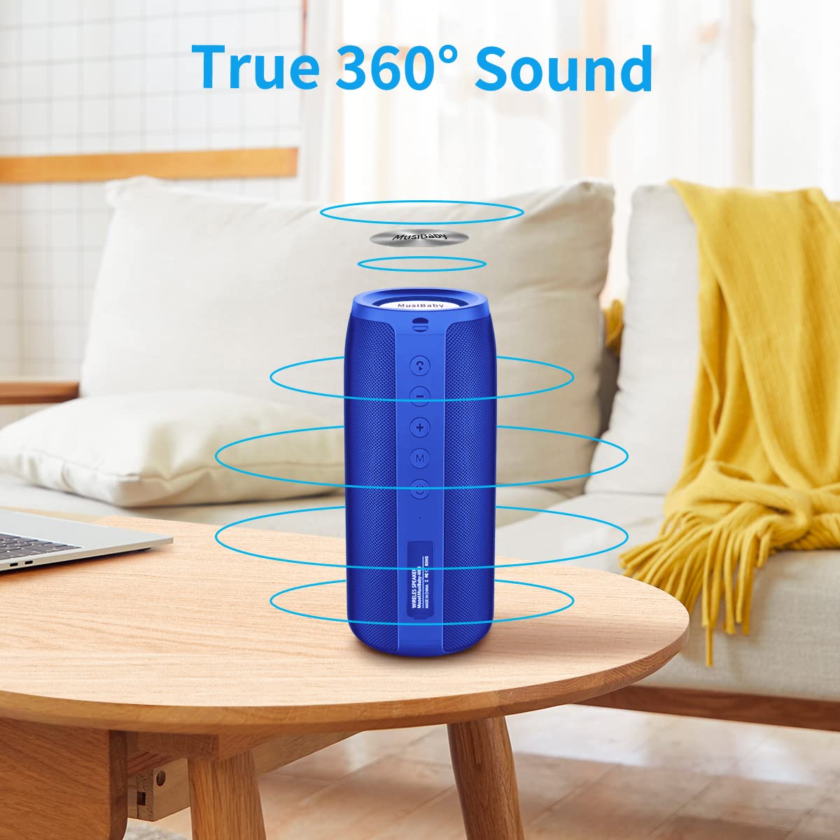 Musibaby M88 360° sound emphasis for room-filling music