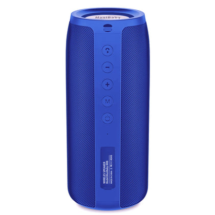 Musibaby M88 blue front view for portable outdoor listening with immersive sound