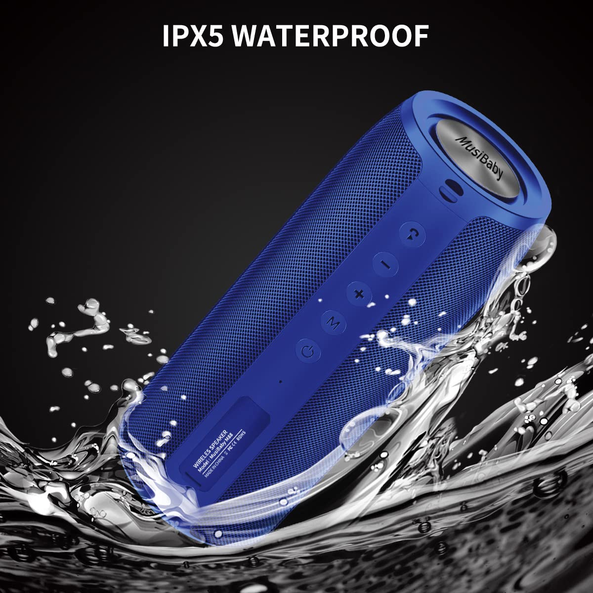 Musibaby M88 Bluetooth 5.3 chip ensures stable connection up to 100 ft