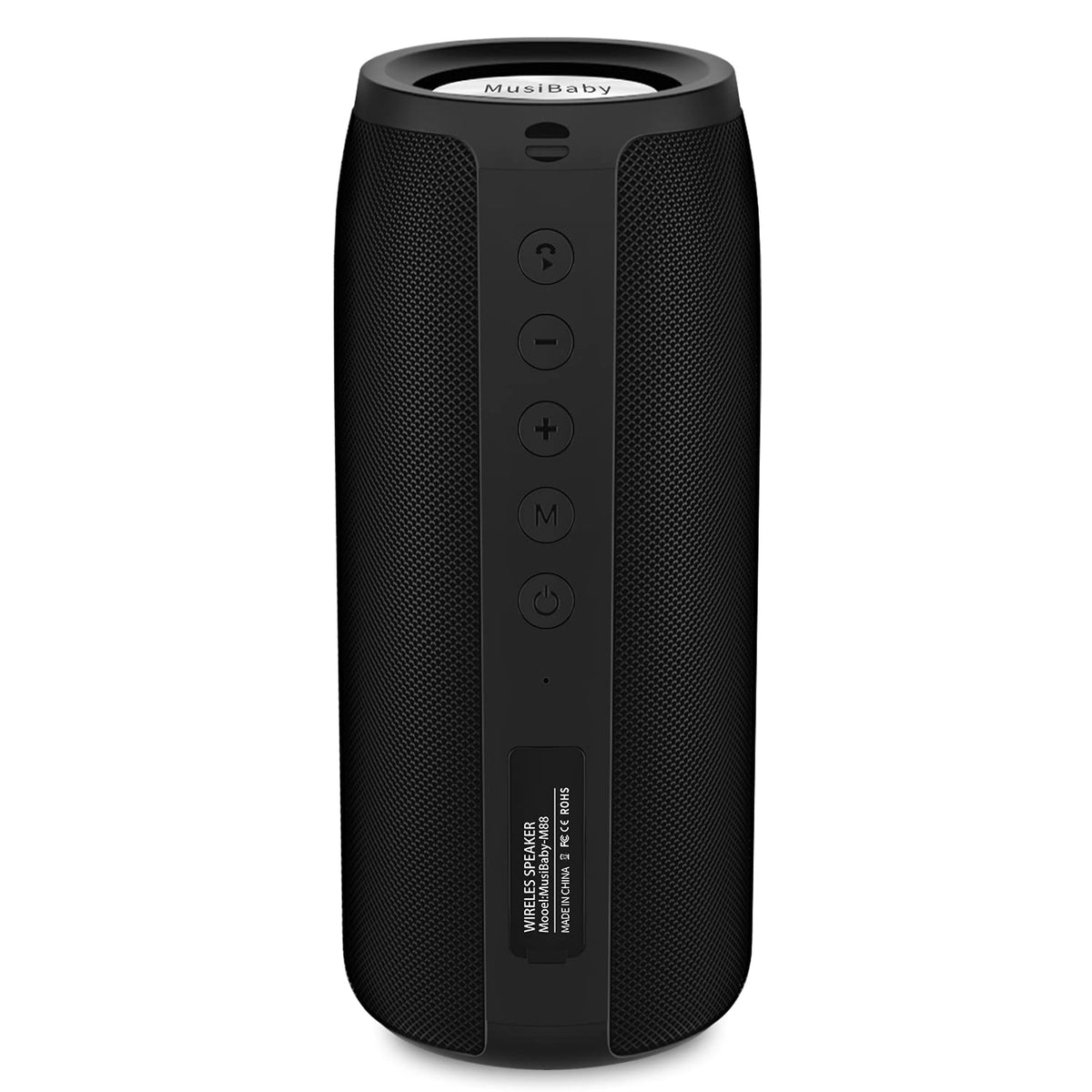 Musibaby M88 front view showing compact design for home and travel use.