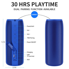 Musibaby M88 IPX5 waterproof design for showers and beach days