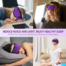MUSICOZY size comparison in hand illustrating compact, portable sleep headphone