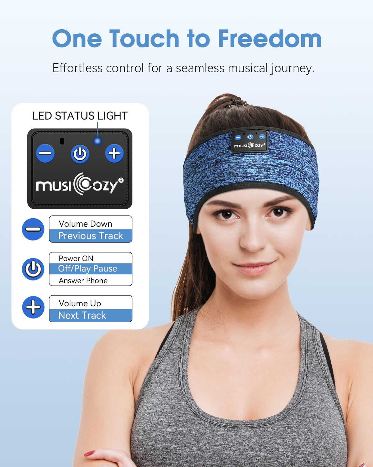 MUSICOZY 14-hour battery supports extended listening without frequent charging
