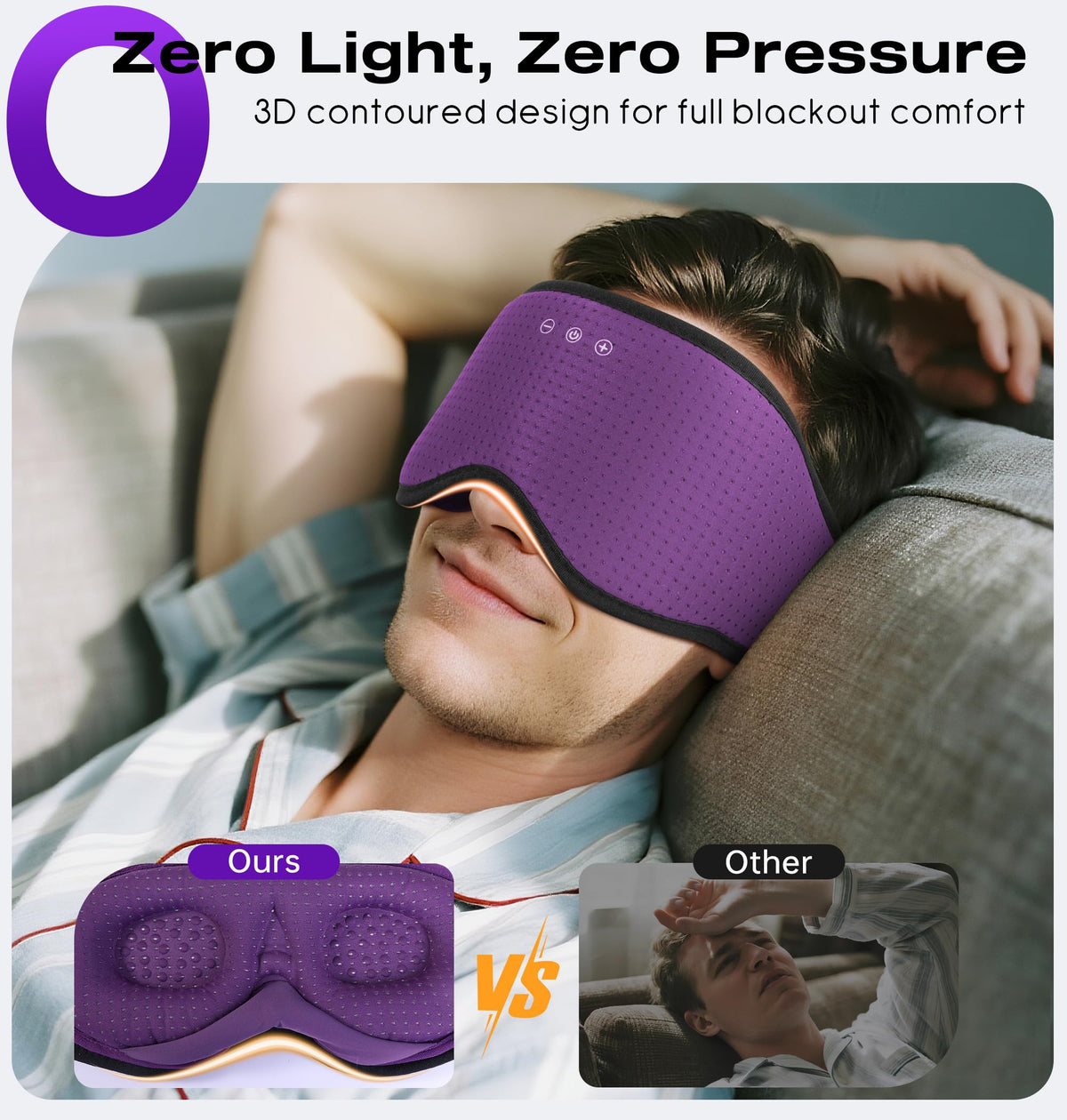 MUSICOZY removed 3D eye cups close-up, shows easy cleaning and replacement