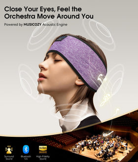 MUSICOZY 40mm drivers delivering clear, balanced acoustics