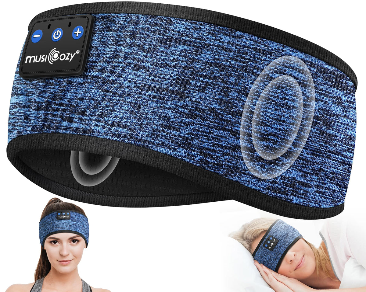 MUSICOZY Bluetooth headband with music focus for workouts and restful listening