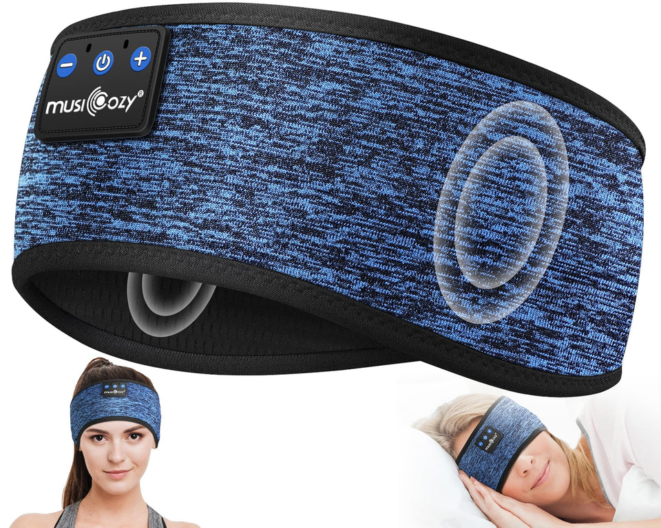 MUSICOZY Bluetooth headband with music focus for workouts and restful listening