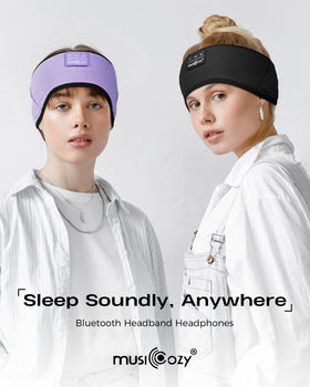 MUSICOZY classic black headband suitable for gifting and daily use
