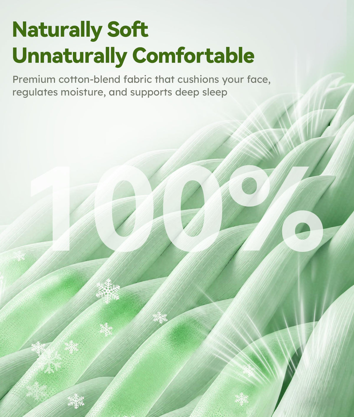 MUSICOZY close-up of memory foam 3D contour providing eye pressure relief