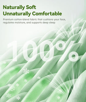 MUSICOZY close-up of memory foam 3D contour providing eye pressure relief