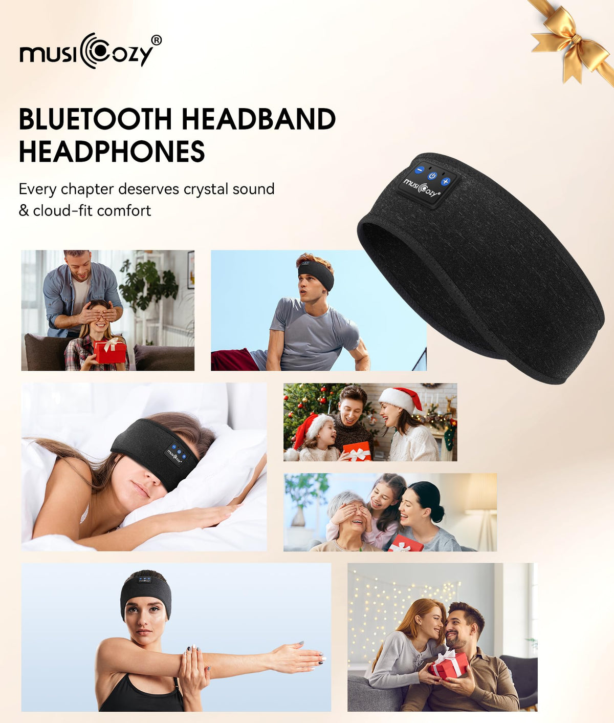MUSICOZY double-sided black design suited for everyday use.