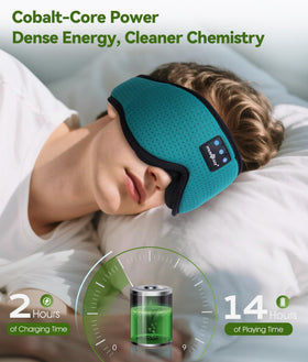 MUSICOZY worn by side sleeper demonstrating low-profile ear comfort