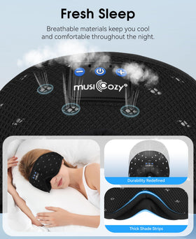 MUSICOZY close-up mesh texture showing breathable comfort