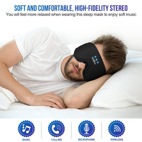 MUSICOZY side profile while lying down showing low-profile fit benefit: stays put for side sleepers