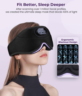 MUSICOZY worn by side sleeper demonstrating secure fit and comfort
