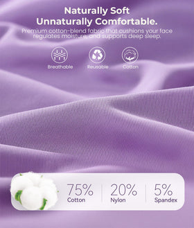 MUSICOZY worn by side sleeper demonstrating stable fit and darkness benefit