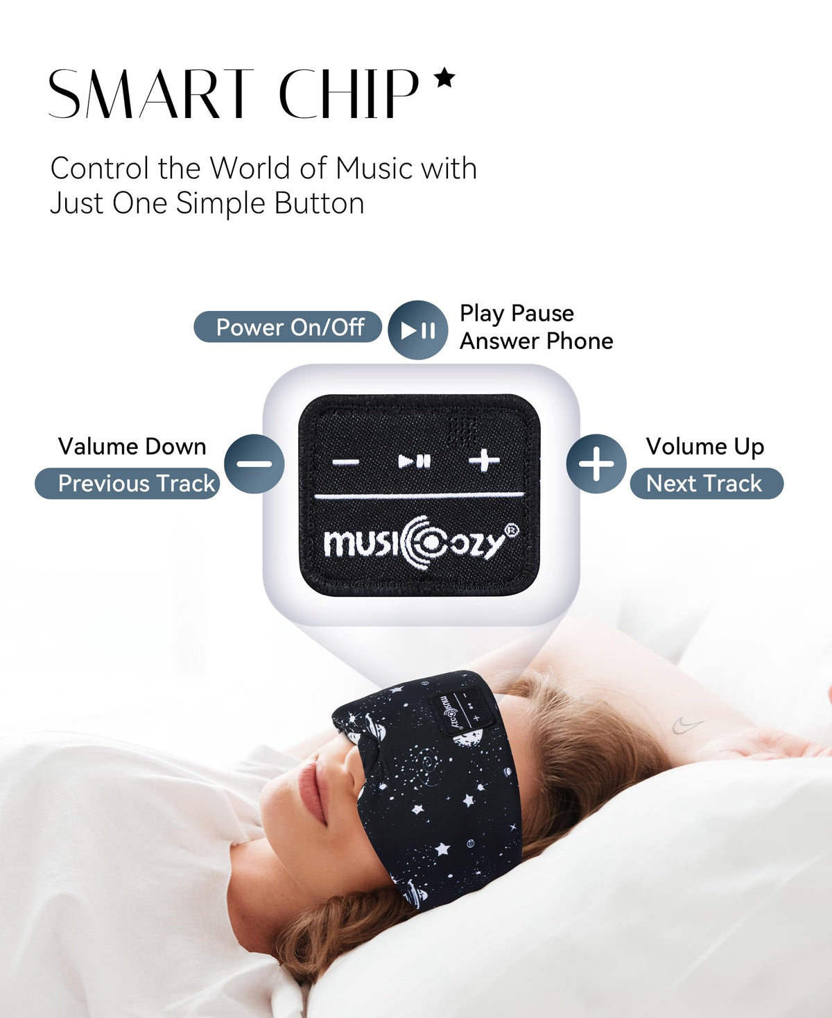 MUSICOZY next to a phone for size and scale during travel
