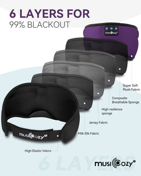 MUSICOZY next to a hand showing compact size and easy portability