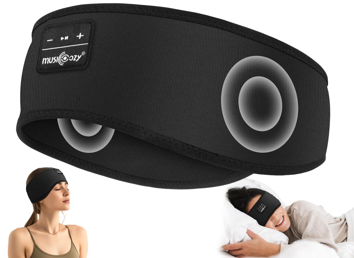MUSICOZY sleep headband with bamboo cotton fabric for gentle bedtime comfort