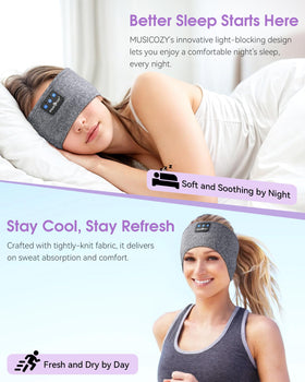 Breathable materials keep you cool during workouts and naps