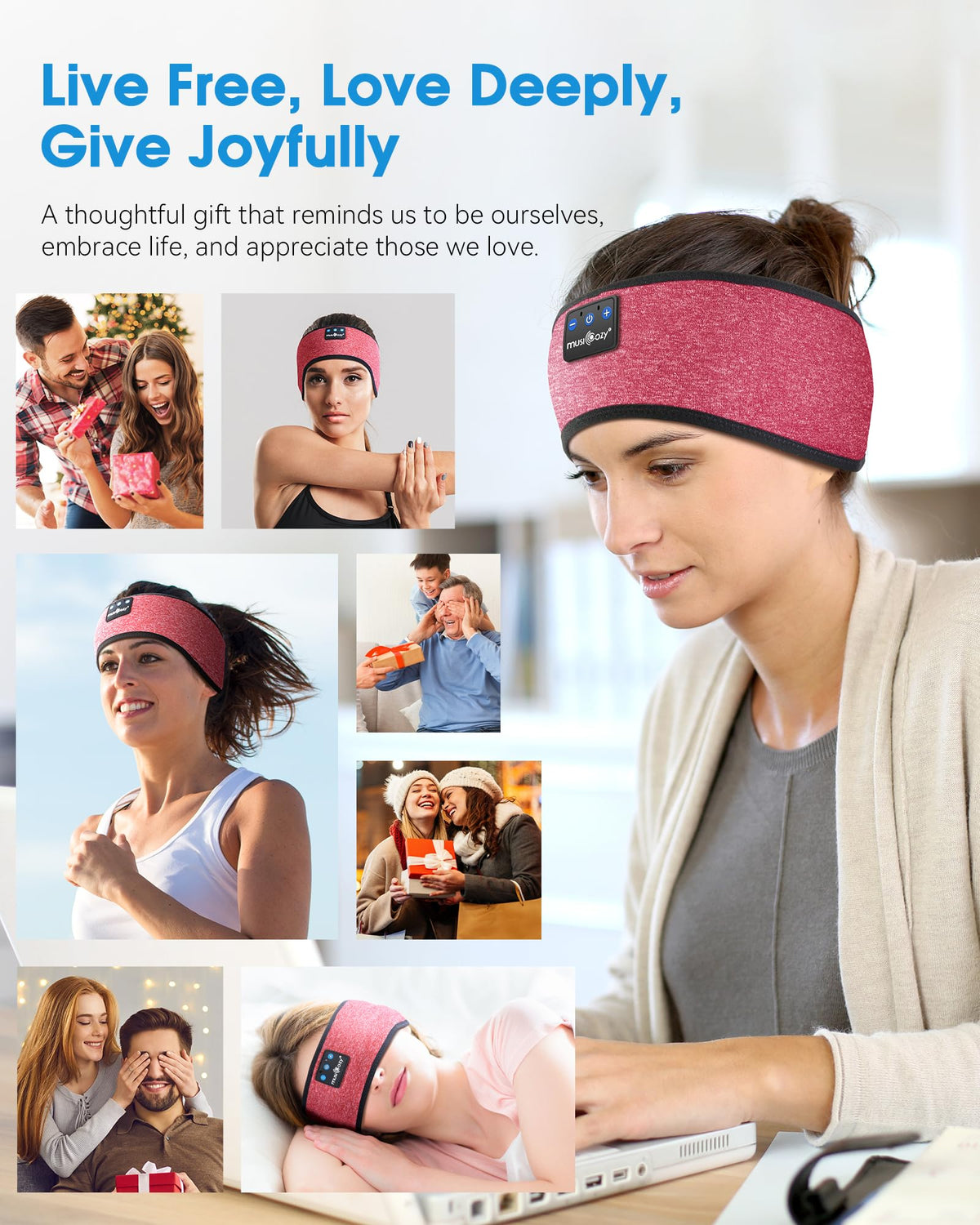 Musicozy Sleep Headband being machine-washed after a workout.