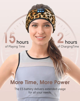 MUSICOZY Sleep Headband mesh panel for breathable comfort during exercise