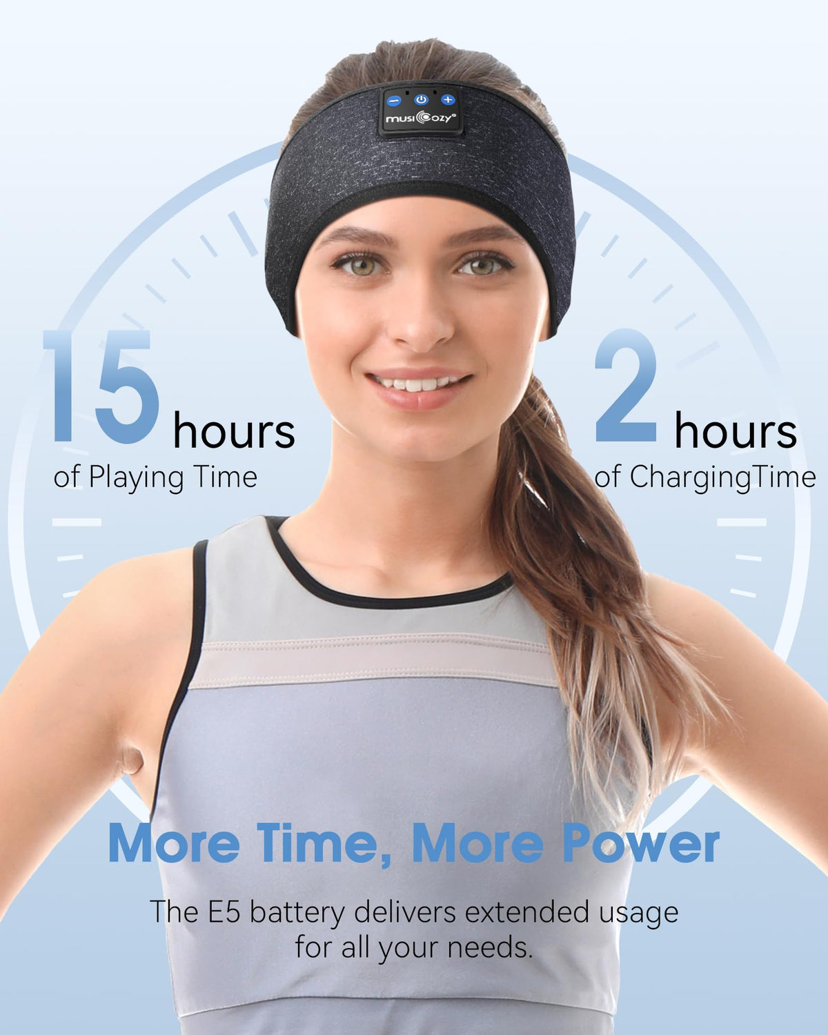 Musicozy Sleep Headphones 40mm drivers delivering clear balanced sound