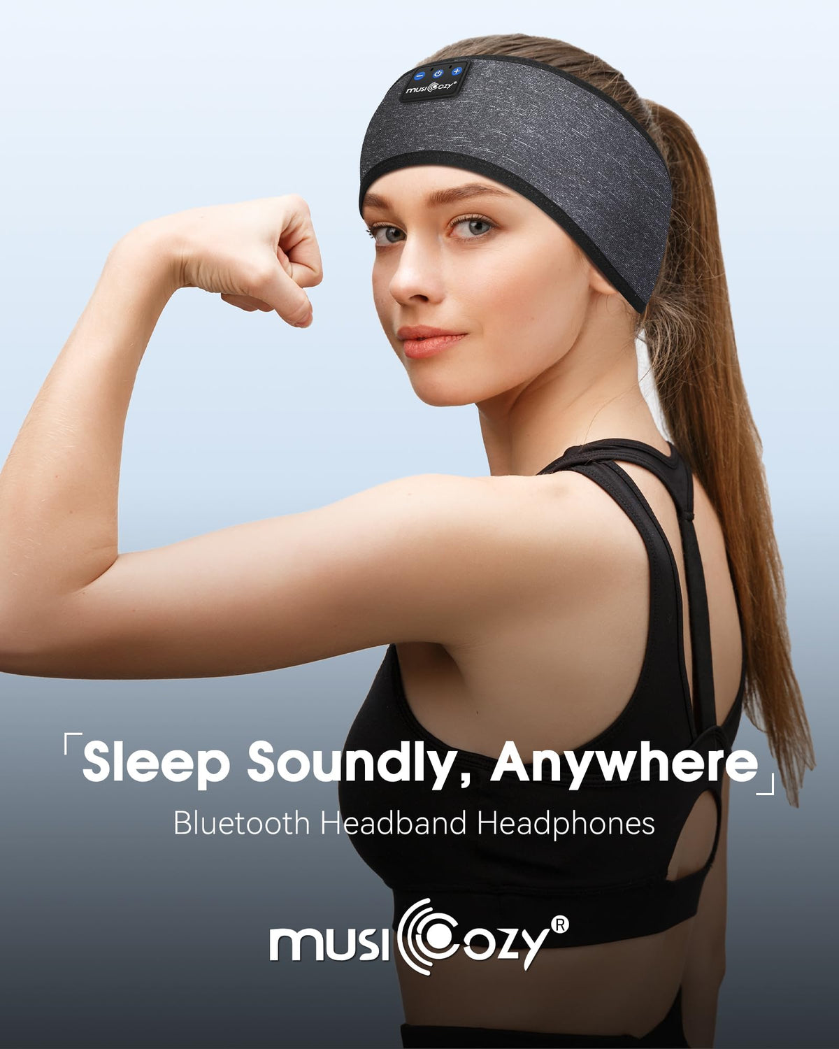 Musicozy Sleep Headphones 40mm drivers delivering clear sound