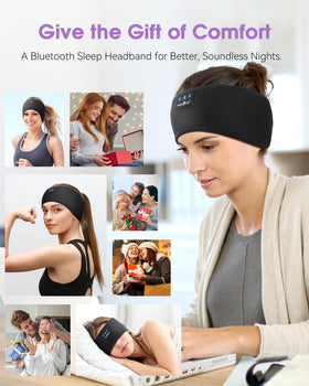MUSICOZY Sleep Headphones Band fabric detail, breathable material for comfortable wear.