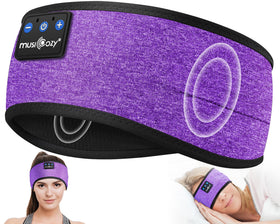 MUSICOZY Sleep Headphones band on head for wireless music during sleep or workouts.