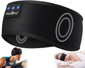 MUSICOZY Sleep Headphones Band worn on the head for convenient music during activities.