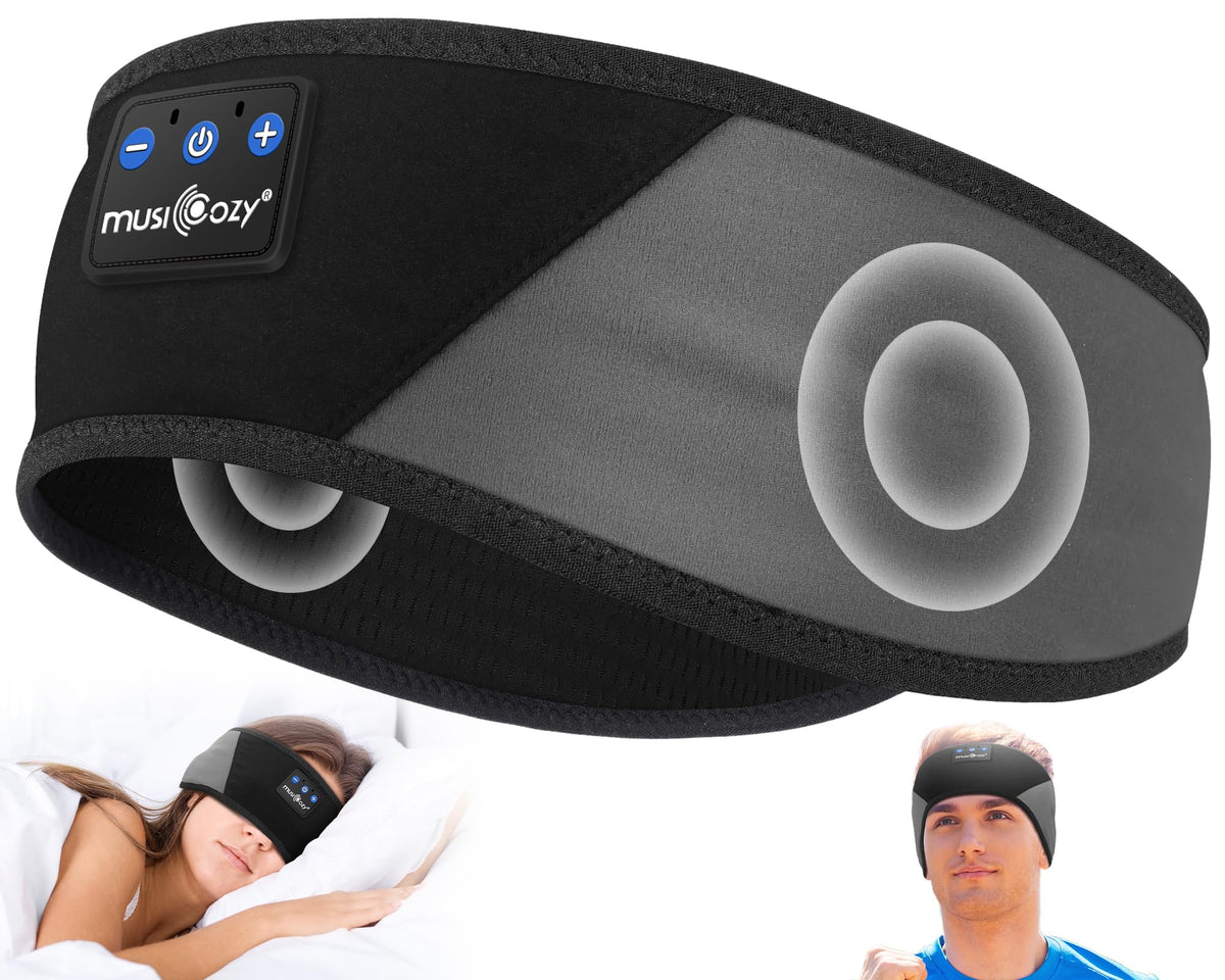 MUSICOZY sleep headband shows breathable fabric for comfortable all night listening