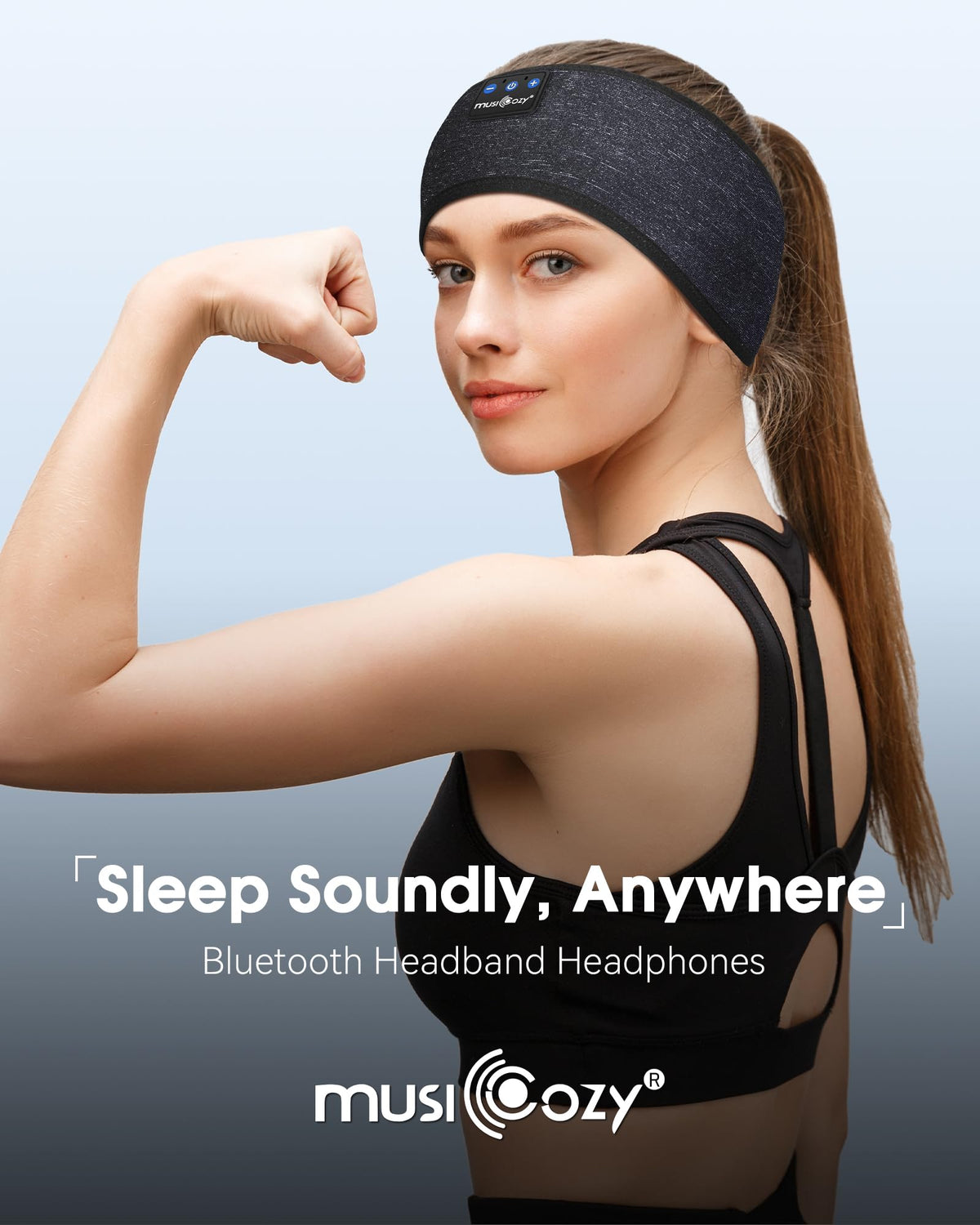 Musicozy Sleep Headphones built-in microphone capturing calls while active